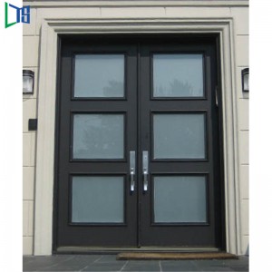 Great Taobh amuigh As2047 Doras Gloine Dhosmálta Cás-Snáithín Fraincis le Cumhdach Púdair nó Grán Adhmaid Críochnaithe