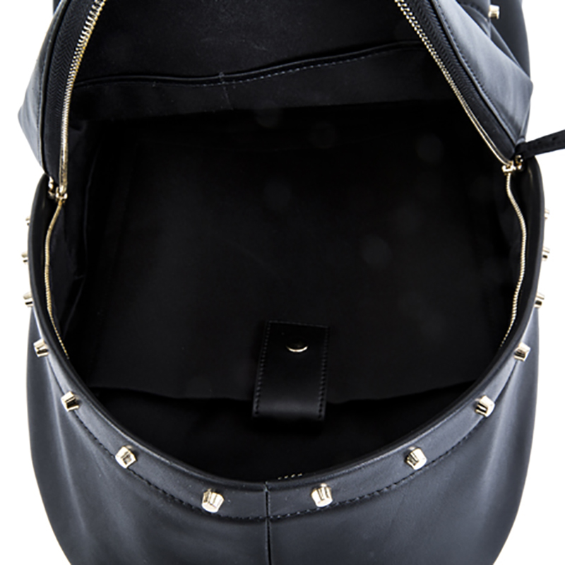 18SA-6841F Graí maisithe póca tosaigh zipper tosaigh ar ardchaighdeán simplí backpack leathair fíor stíl do na fir le póca ríomhaire glúine