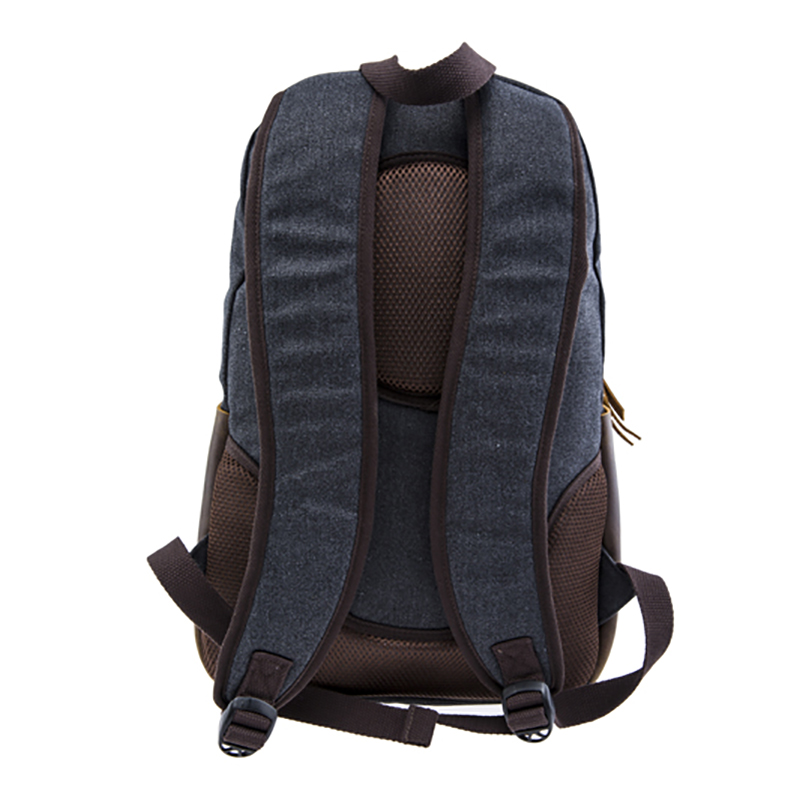 17SC-6457D SGS Sliocht capall dÚsachtach leathar chanbhás bán seanré backpack backpack mála chanbhás mórdhíola