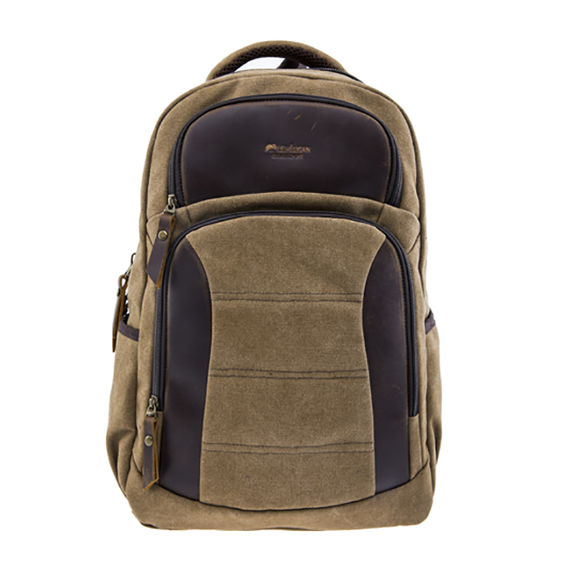 17SC-6458D Fáilte OEM saincheaptha fir fir cumas mór durable saincheaptha chanbhás mála chanbhás agus backpack leathair