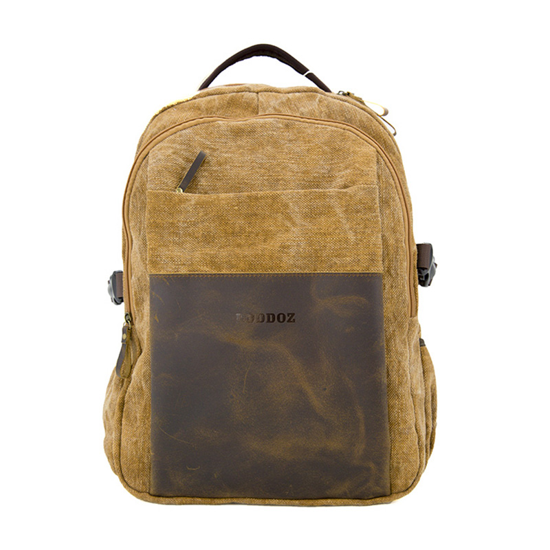 19SC-7911D monaróir gairmiúil do backpack leathair chanbhás Gheobhaidh dream durable