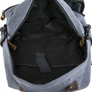 18LE-6890D dearadh DÍOL te Canbhás Baile Átha Troim Leathar pacáiste ar ais bagpack seanré knapsack backpack Cóiréis guangzhou do dhéagóirí