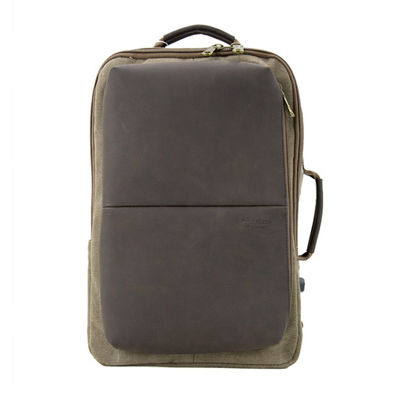 19SA-7920D PU caighdeán ARD le ríomhaire glúine backpack chanbhás dhá bhealach backpack ríomhaire glúine