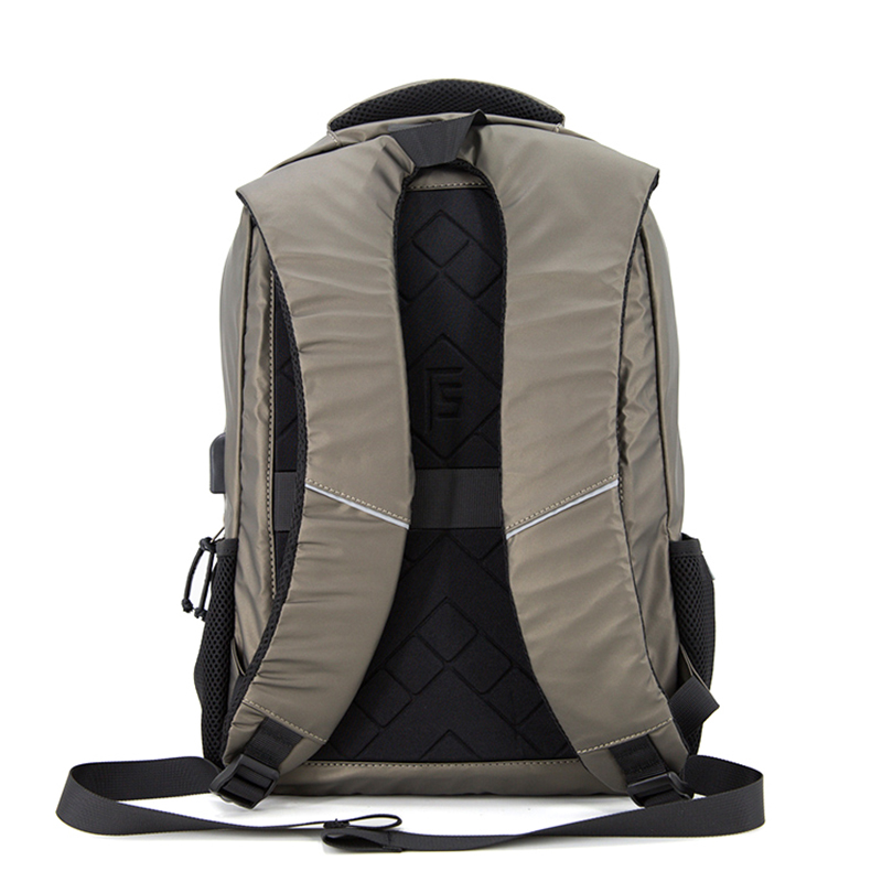19SA-7844M Ábhar cúltaca ríomhaire glúine mór-ábhar uiscedhíonach éadrom le USB agus zipper uiscedhíonach