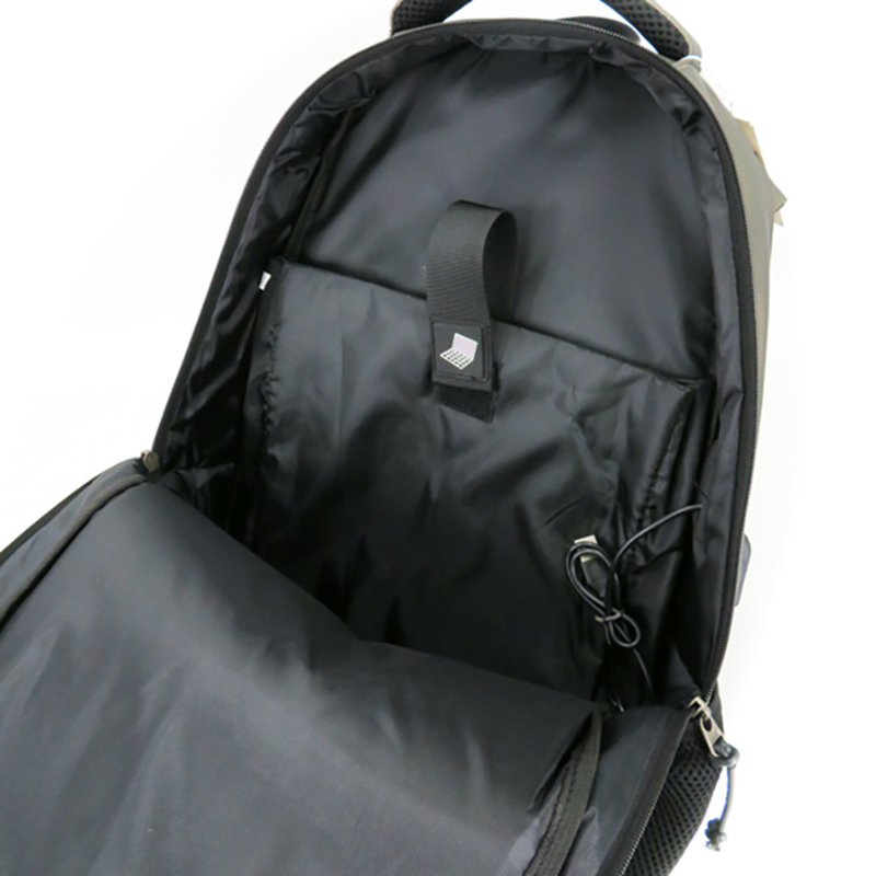 19SA-7844M Ábhar cúltaca ríomhaire glúine mór-ábhar uiscedhíonach éadrom le USB agus zipper uiscedhíonach
