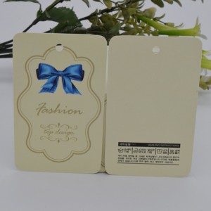 Lipéad éadaigh Faisean Chruthaitheach hangtag Saincheap déanta 14