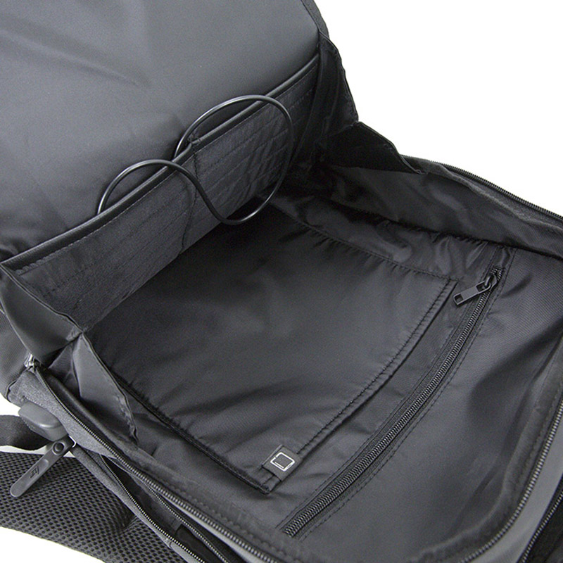 19SA-7840M Teacht Nua PU le backpack ríomhaire glúine uiscedhíonach níolón 15 backpack ríomhaire glúine orlach le muirear USB