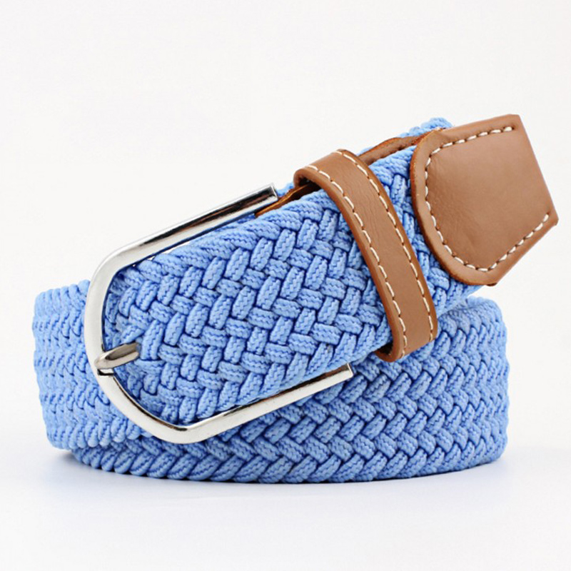 HD0827 - PU Saincheaptha Comhcheangailte Chreasa Faisin Elastic Le Alloy Buckle