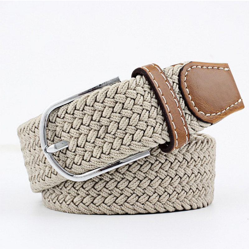 HD0827 - PU Saincheaptha Comhcheangailte Chreasa Faisin Elastic Le Alloy Buckle