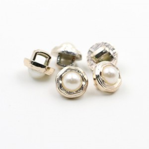 Button Pearl DIY Teaghlaigh le haghaidh léine Chiffon 11