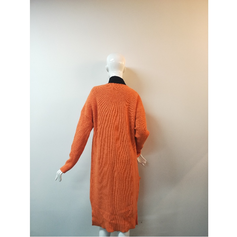 LONGAING ORANGE CARDIGAN RLWS0035F