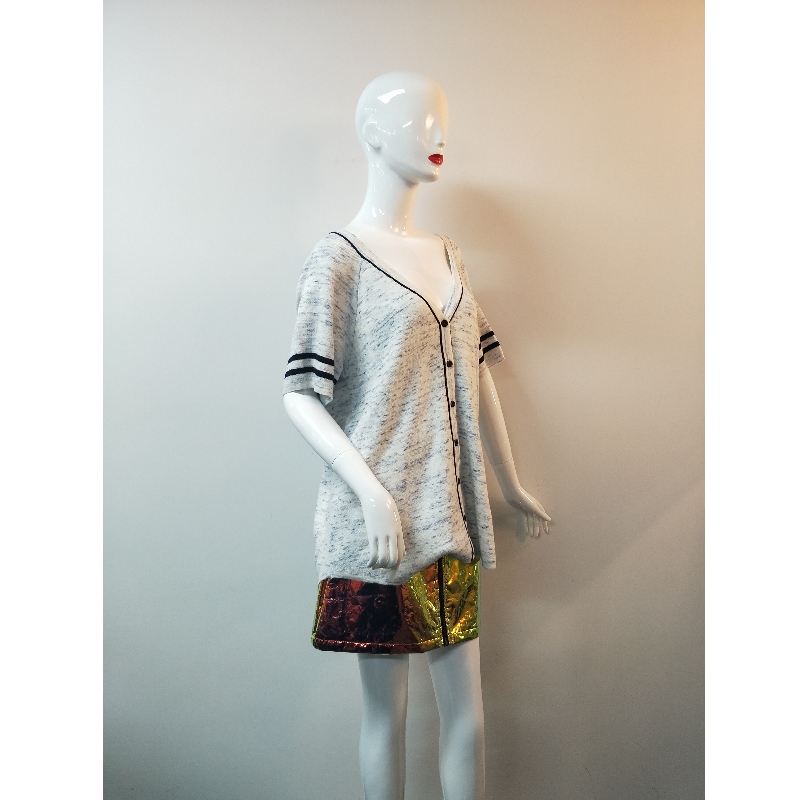 SOLAS GRAY V-NECK CARDIGAN RLWS0037F