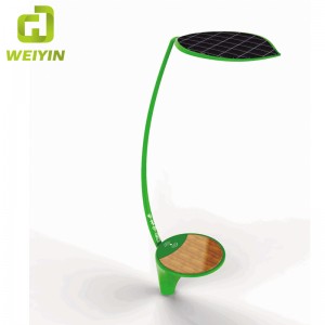 Binse Soilsiú Fógraíochta Cliste ar Shráid Fuinnimh Gréine le haghaidh Muirearú Fón Póca Lasmuigh