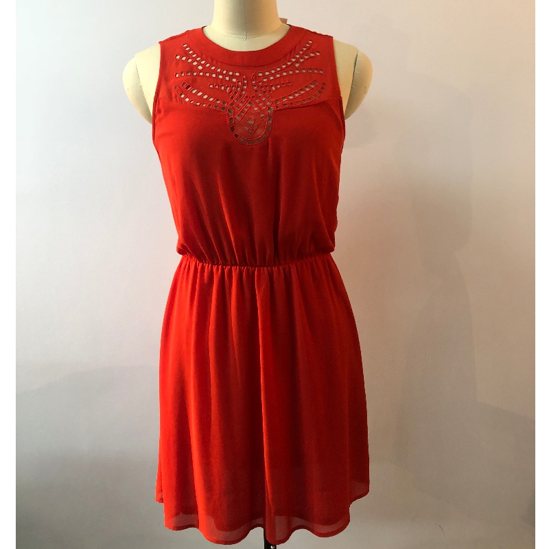 DRESS RED SLEEVELESS JLWD0033