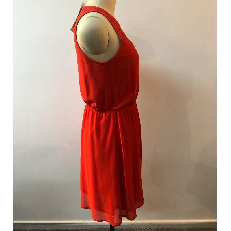 DRESS RED SLEEVELESS JLWD0033