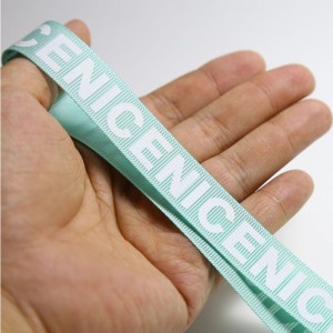 7 #: Faisean NICE NICE 2cm Priontáil Grosgrain Ribbon Do Éadaí Spóirt