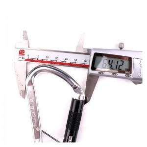 Eitlíocht alúmanam sléibhteoireacht búcla mear amuigh faoin aer carraig dreapadóireachta carabiner campáil folláine Yoga hammock le Accessories Hook sábháilteachta cóimhiotal alúmanaim