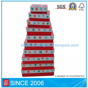 Boscaí bronntanais atá leagtha síos don Nollaig