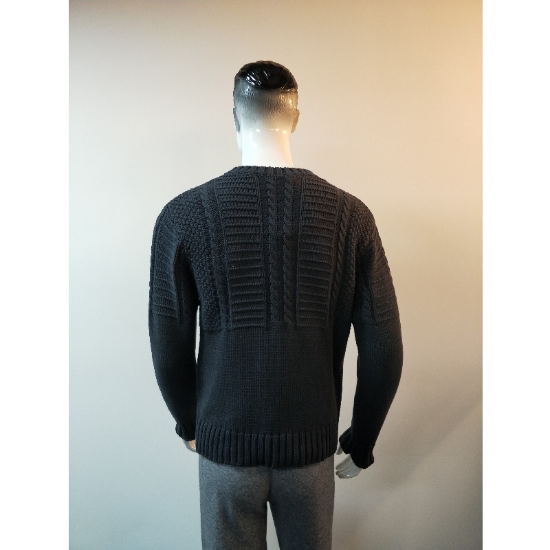 GRAY KNIT RLMS0008F