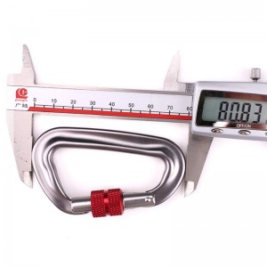 Hook Allamuigh dreapadóireachta príomh-ghlas príomh-charbhán cnó ilfheidhmeach dreapadóireachta búcla lasmuigh trealamh gabhála tapaidh glas sábháilteachta poll braite d-scriú príomh-eitlíocht glas alúmanaim cóimhiotal