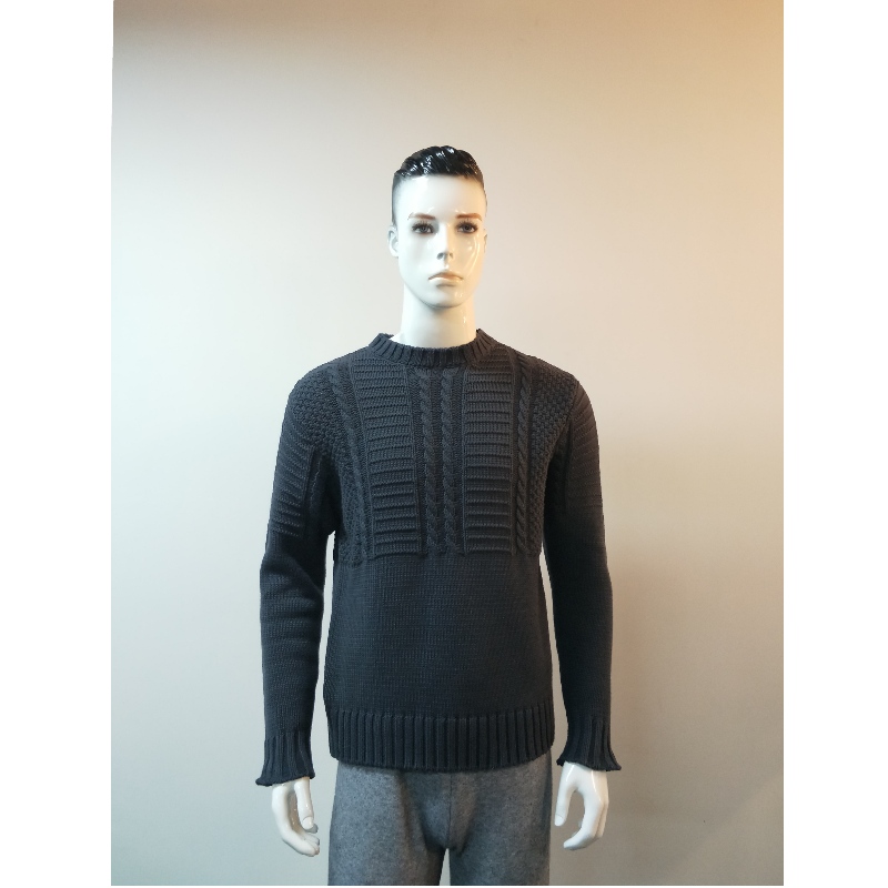 GRAY KNIT RLMS0008F