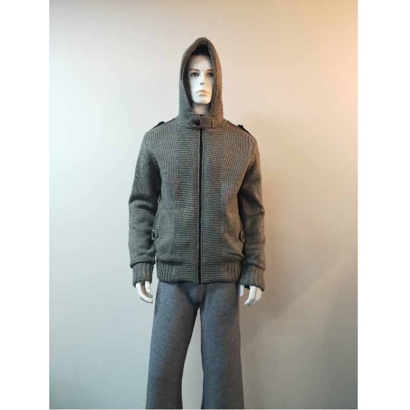 GATY HOODED SWATATER COAT RLMS0069F