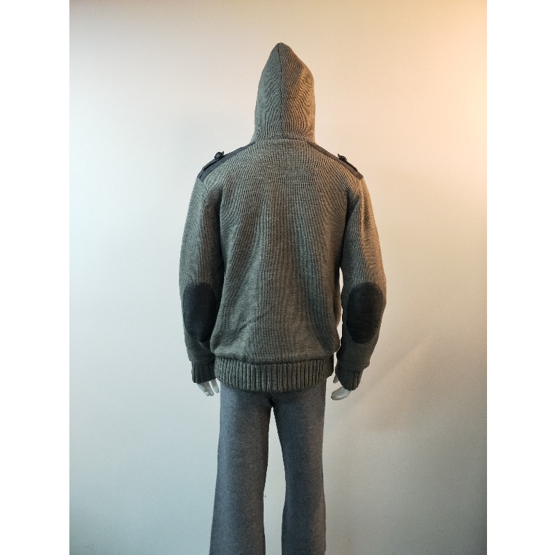 GATY HOODED SWATATER COAT RLMS0069F