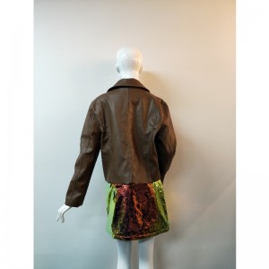 BEANNÓIR BROWN PU JACKET RLWPJ0029N