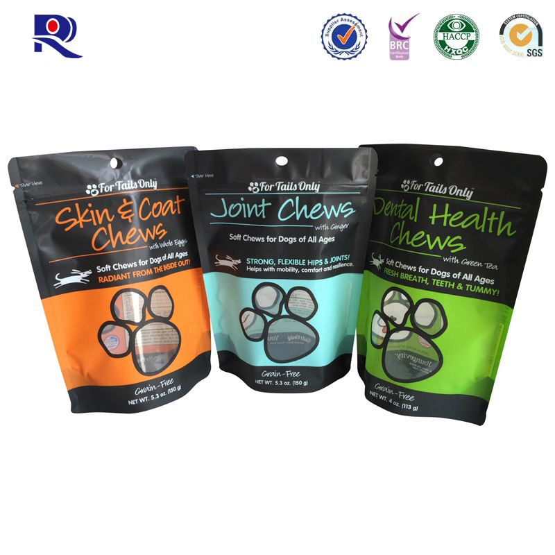 Trükitud ja lamineeritud doypack püstiasendis tervete toodete jaoks 100g 250g 500g 1000g