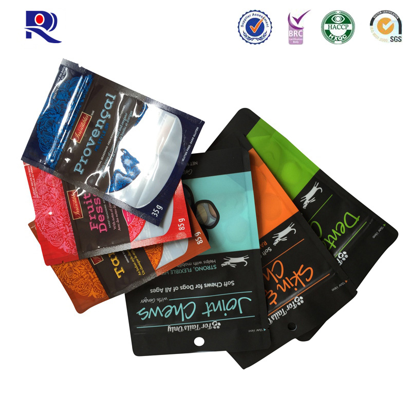 Trükitud ja lamineeritud doypack püstiasendis tervete toodete jaoks 100g 250g 500g 1000g