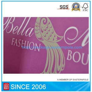 Mála páipéir corcra le láimhseáil snaidhmthe