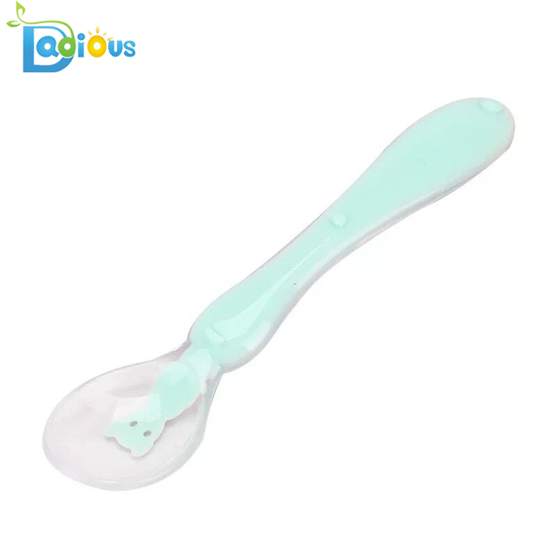 Smaointe Táirgí Nua Smeach Spúnóga Leanbh BPA Saor ó Thaibhsí Spúnóg Spúnóg Silicone Bia Spúnóga Linbh Grád Silicone