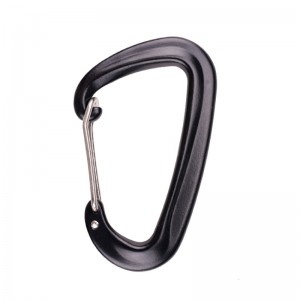 Carraig Hook Allamuigh dreapadóireachta campáil príomh-ghlas carabiner lasmuigh latch tapa trealamh titim ghlan glas sábháilteachta poll tóireála D cineál 304 cruach dhosmálta bar bar glas príomh-ghlas cóimhiotal alúmanaim glas