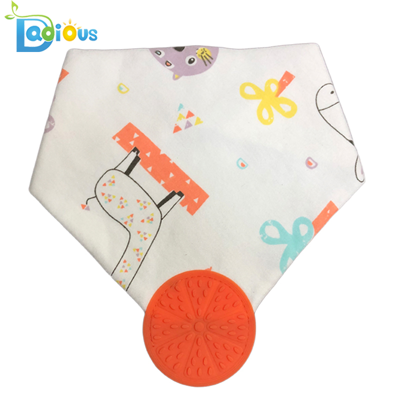 100% Cibí Leanbh Cotton do Chailíní Teachtaire Teochrach Bandana Bib Teething Bandana Bibs for Boys