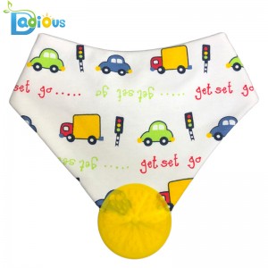 100% Cibí Leanbh Cotton do Chailíní Teachtaire Teochrach Bandana Bib Teething Bandana Bibs for Boys