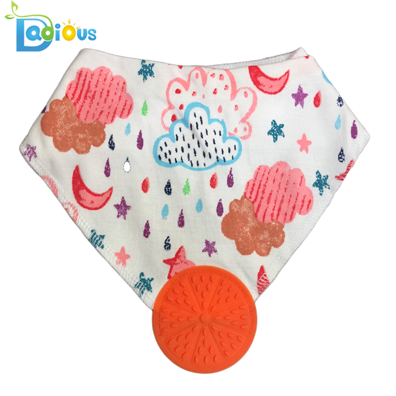 Leanbh Bandana Drool Bibs Teething Bréagáin Teachtacha Buachaill Linbh Déanta le 100% Cotton Orgánach