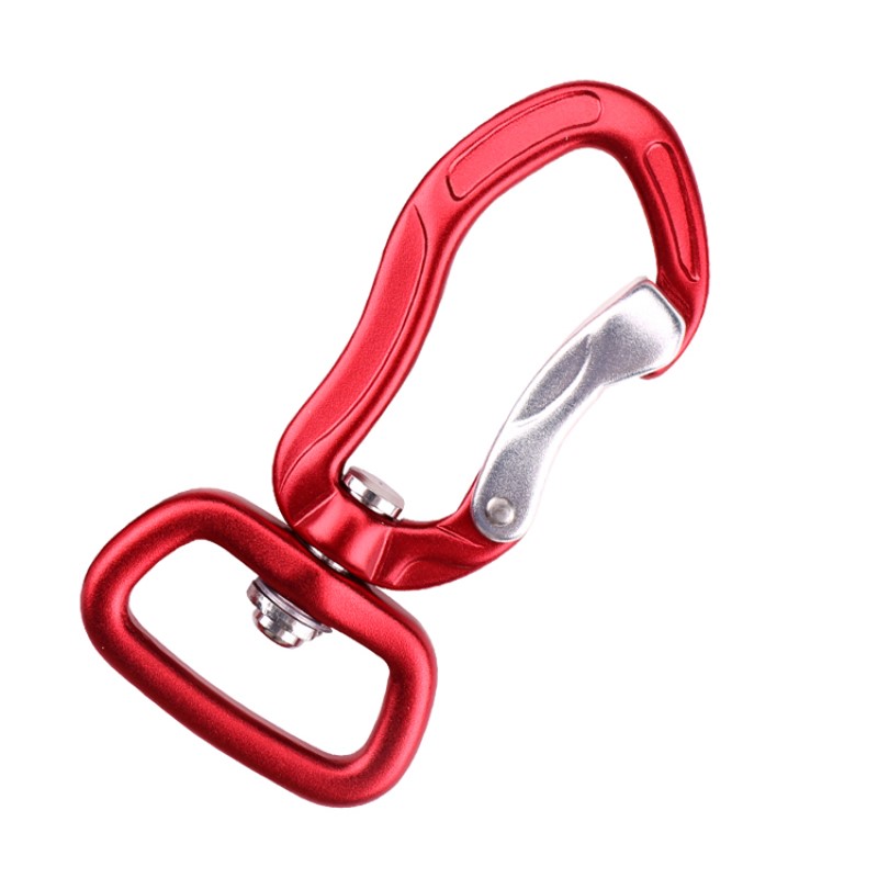 Hook Allamuigh dreapadóireachta campáil príomh ghlais Cruach dhosmálta slat earraigh carabiner ilfheidhmeach carabiner lasmuigh ghabháil ghasta trealamh titim ghlas glas sábháilteachta le cromáin ainmhithe clips fáiscíní madra eitlíocht cóimhiotal alúmanaim