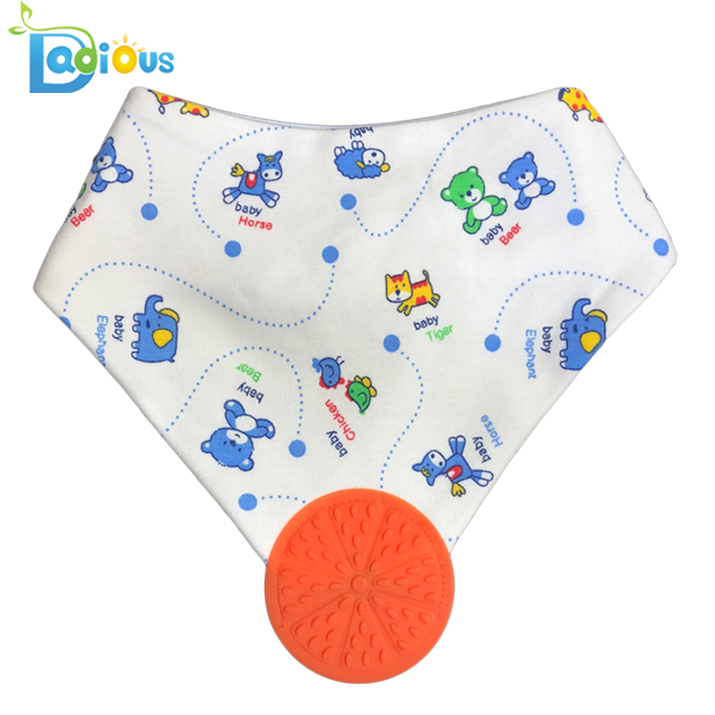 Bib Cotton Cad a Díolann Barr Amazon le Teether Boy Teether Bib Bandana Teibí do Chailíní