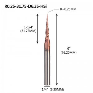 Muileann Críochnaithe Srón Ball Beartaithe 1/4 \