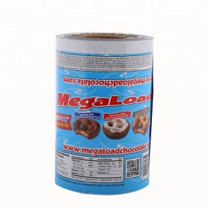 Scannán pacáistithe fianán pacáistithe teas taispeáin plaisteacha de ghrád plaisteach lannaithe ar an rolla