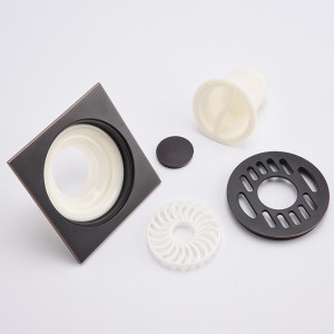 Pátrún dubh meaisín cithfholcadh le héadaí draein cithfholcadh antique