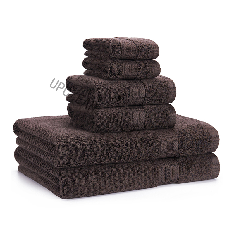 Tuáillí Seomra Folctha JMD Socraigh, Tuáillí Cotton Combed Sraith Liath de 6 Tuáille Cistine Linn Snámha, Tuáillí CRUA Ionsúite Towel Móra Breise (2 Tuáille Níocháin, 2 Tuáille Láimhe, 2 Tuáille Folctha)
