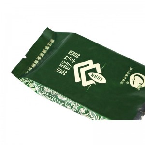 Mála Scragall Alúmanaim Gusset Taobh Chomhbhrúite le haghaidh Pacáil Stórála Tae