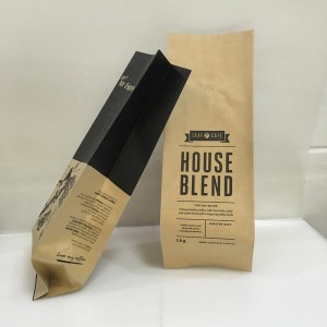 Priontáil an Chustaim Séala Teasa Páipéar Caife Páipéar Pacáistiú Málaí Páipéar Pacáistiú Le Comhla