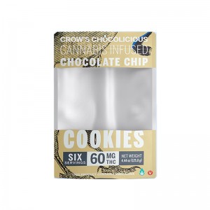 Póca saincheaptha Seas suas le haghaidh málaí pacáistithe gráid bia le fianáin le barr soiléir zipper fuinneoige