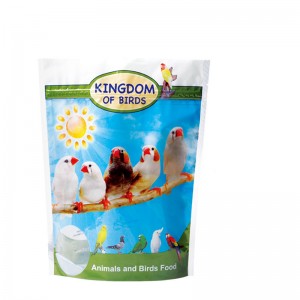 lure iascaireachta saincheaptha d'ardchaighdeán agus mála pacáistithe bia d'éin d'ainmhithe