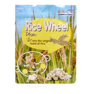 pacáiste mála bia in-in-aischurtha nó málaí pacála mála ríse mála le zipper ar a bharr