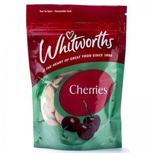 seasamh suas málaí le haghaidh pacáistiú bia le Zip glas agus fuinneog shoiléir Mála Pouch Saincheaptha Zipper