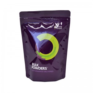 seasamh suas málaí le haghaidh pacáistiú bia le Zip glas agus fuinneog shoiléir Mála Pouch Saincheaptha Zipper