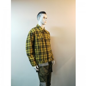 MEN'S YELLOW PLAID JACKET RLMJ0001
